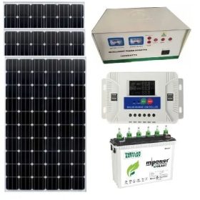 Mpower 1kva Solar Inverter Setup - 220a Tubular Battery - Solar Panels - Charge Controller 30a